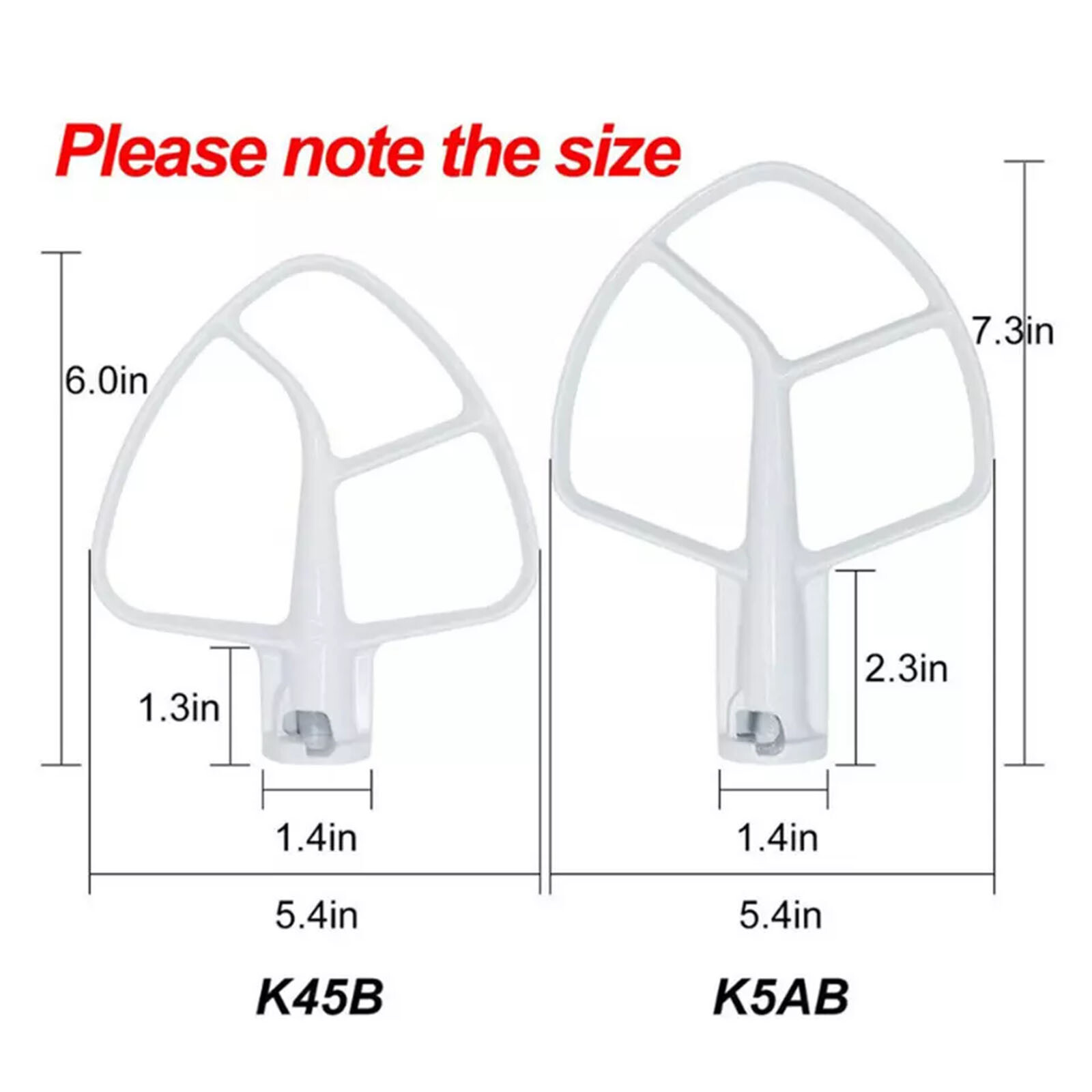 K5AB K5SS Stand Mixer Flat Beater Blade For Kitchen Aid 5-QT Coated Flat Beater