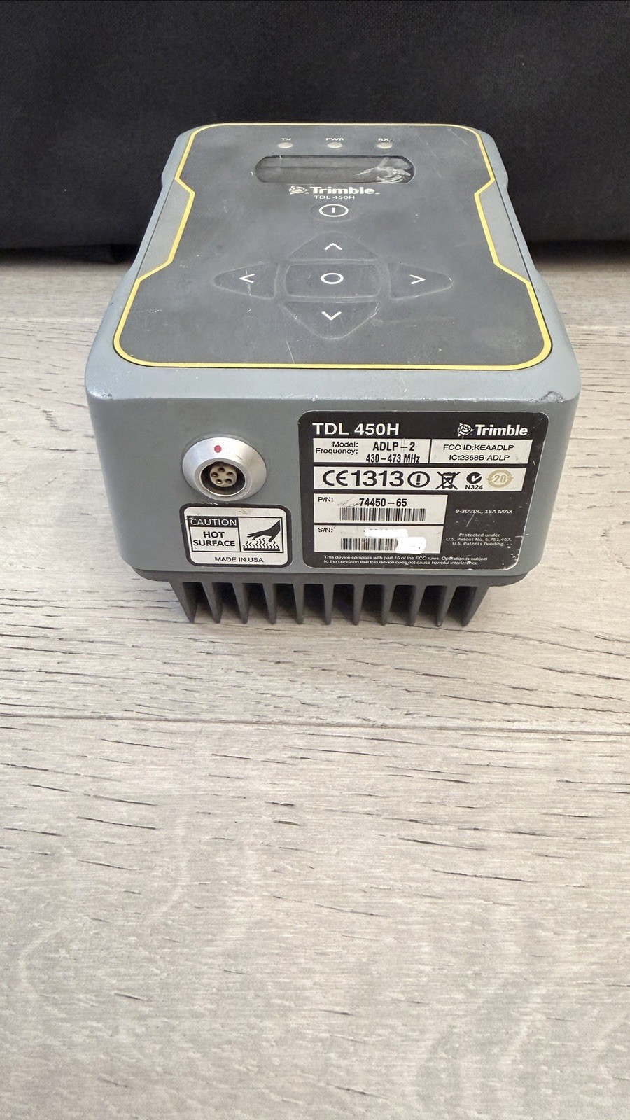 Trimble TDL 450H 430-470MHz Radio Modem 74450-65 TDL450H TDL 450 ADLP-2 ADL35-2