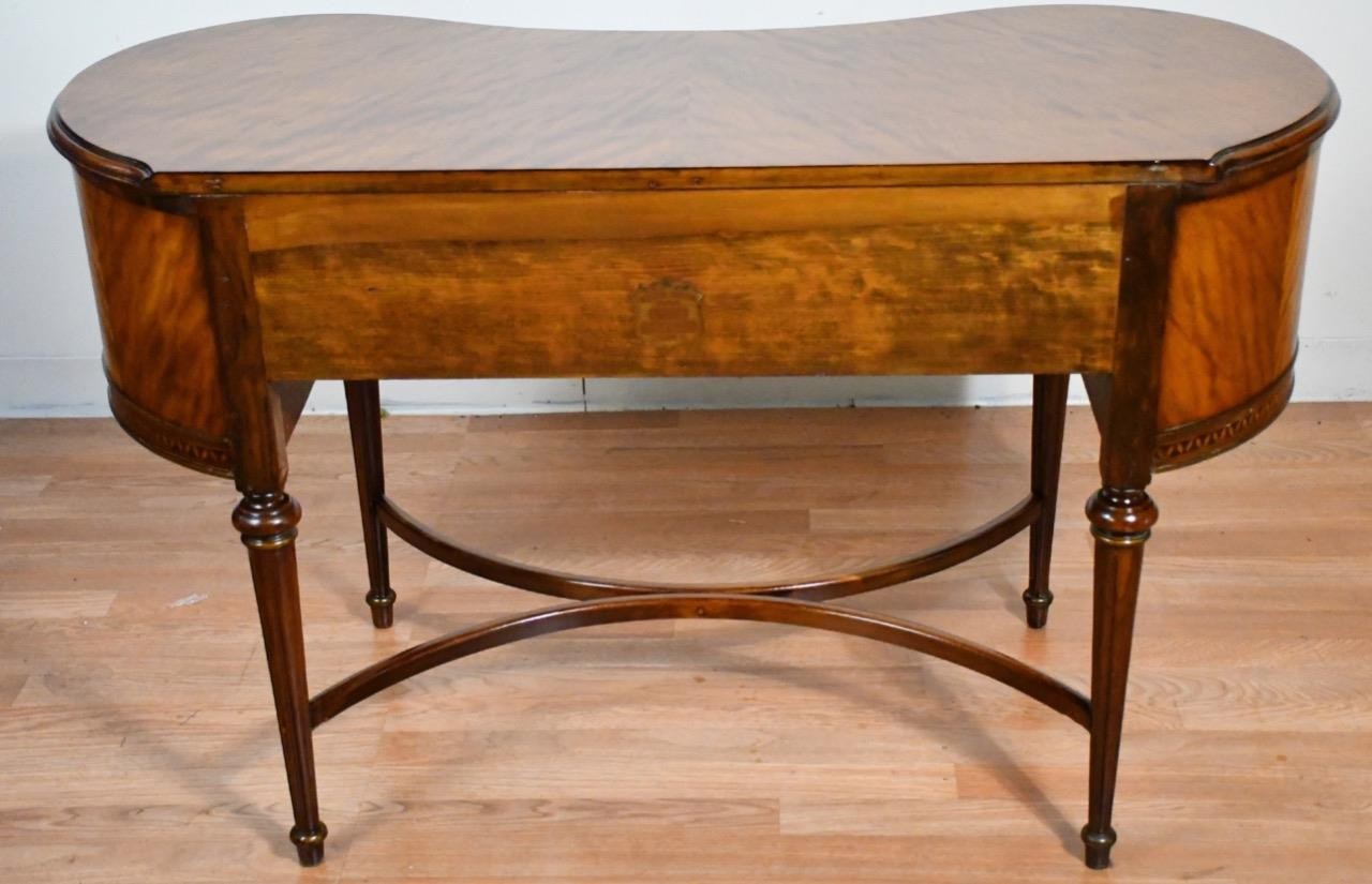 1920s SET of Antique French Satinwood Vanity Makeup table / Chair and Mirror