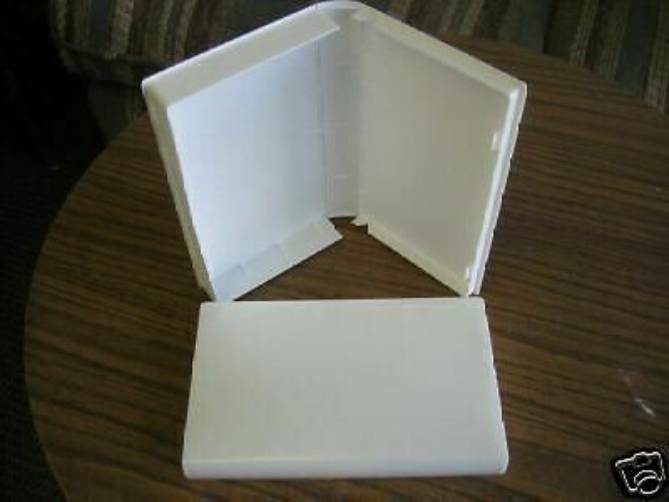 10 WHITE VHS VIDEO BOX LIBRARY CASE W/SLEEVE PSV12, FREE SHIPPING