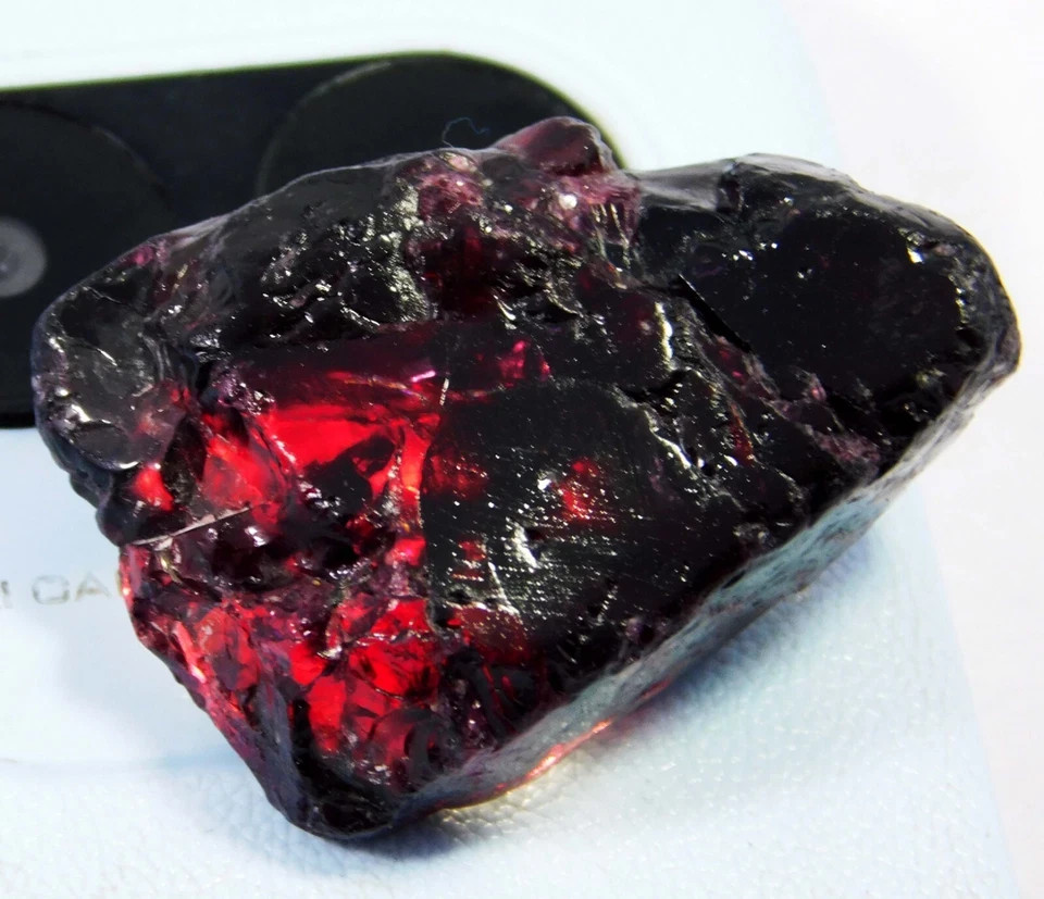 93.30 CT Natural Red Mexican Fire Opal Translucent Rough Loose Gemstone