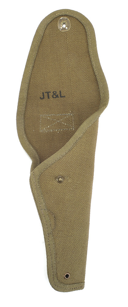 US WW2 M1916 Colt 1911 .45 Holster OD Cotton Webbing Experimental M1Holster