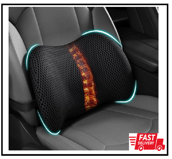 Lumbar Support Pillow for Car, Memory Foam Car Seat Back Support Pillow for Driv