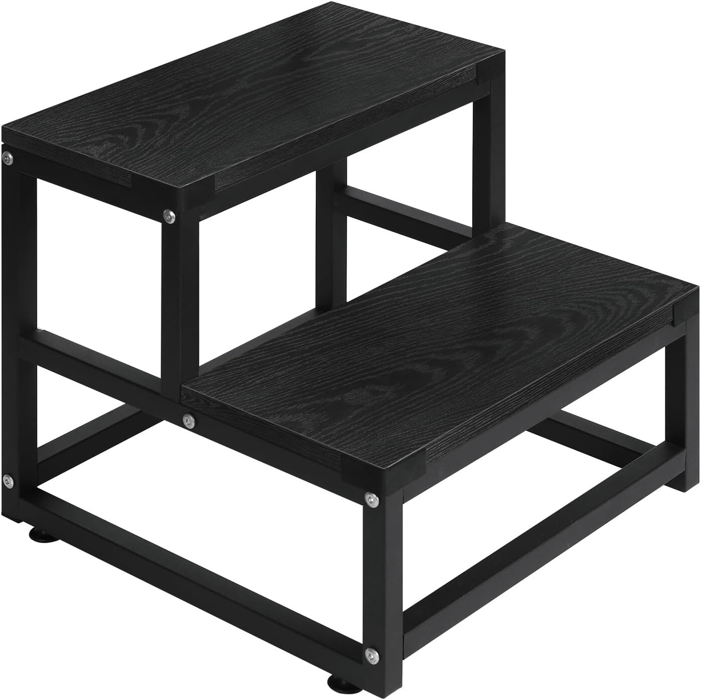 2 Tier Step Stools for Adults Kids, Heavy Duty Steel & Sturdy Wide Pedal, 500lb