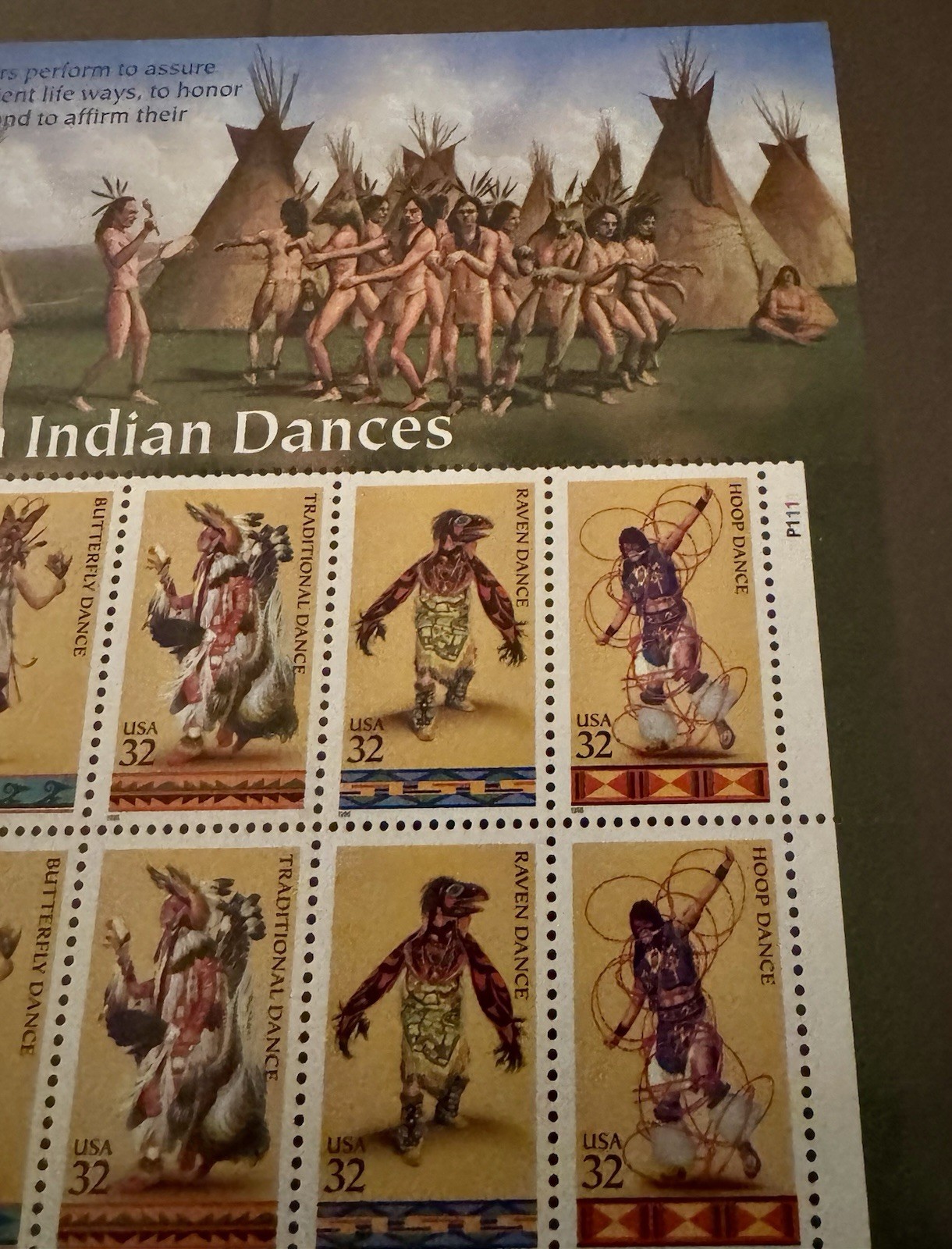 United States 32¢ American Indian Dances Postage Stamp MNH Full Sheet