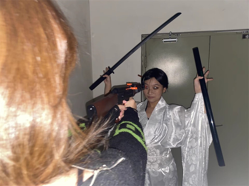 Japanese Kimono Furisode Dress Show Traditional Women White Jacquard Costume