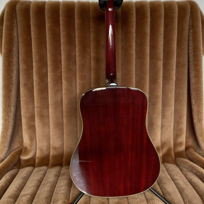 41' acoustic electric guitar hummingbird built-in pickups cherry burst bone nut