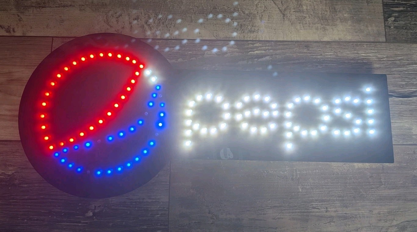 Pepsi Light Up Advertising Sign LED 24" x 11" Tested Works(Read Description)