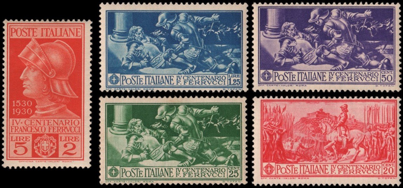 Italy #242-246 set MH