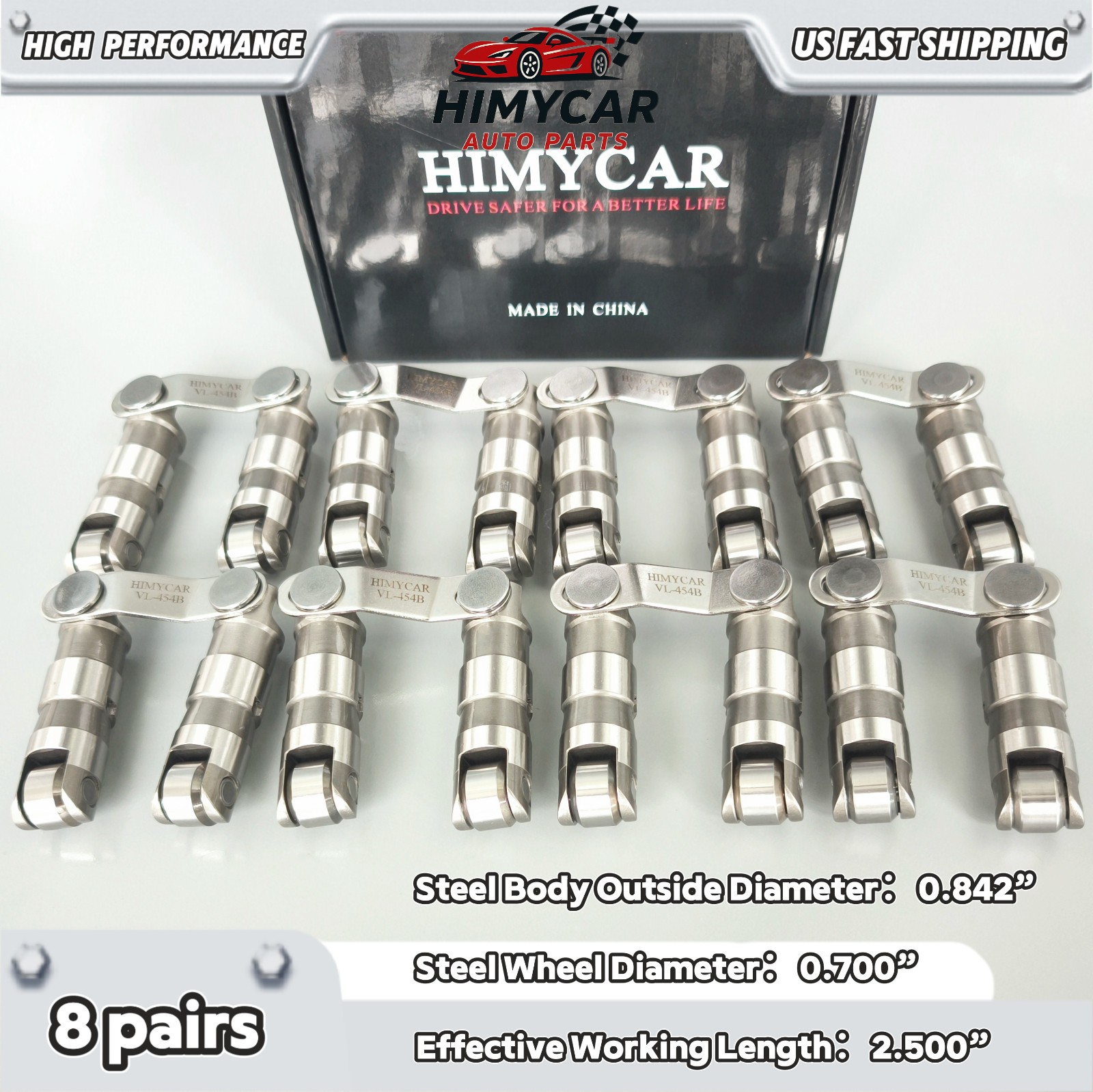 Racing Retrofit Hydraulic Roller Lifters Tappet for BBC CHEVY/GM 396-502