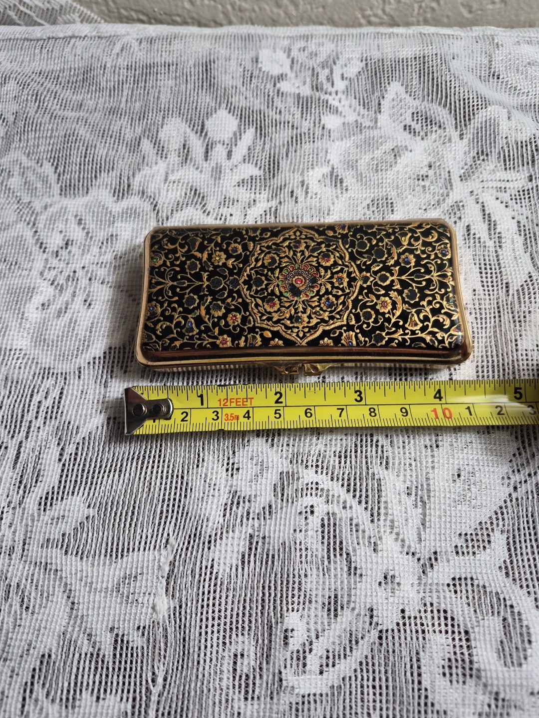 Stratton England Vintage Floral Cigarette Holder, Snuff Box, made in England