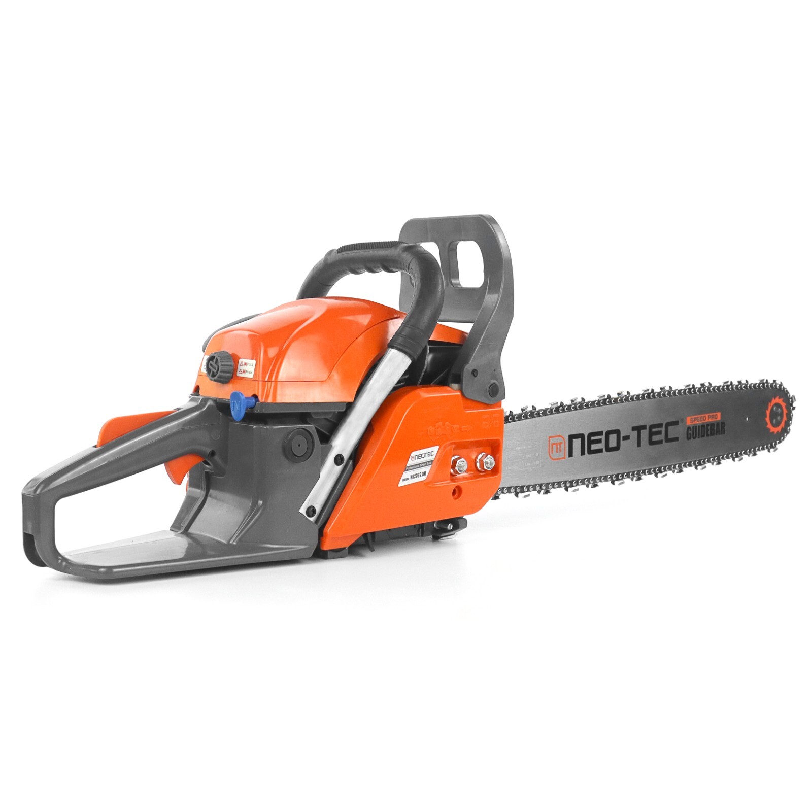 62cc Gas Powered Chainsaw with 20'' Guide Bar Saw Chain 2-Stroke Engine Cut Wood