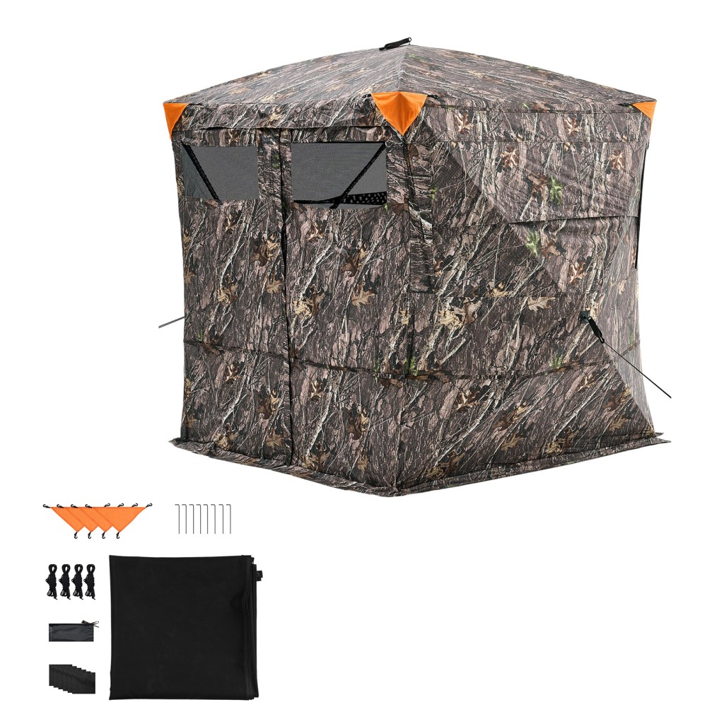 Portable Hunting Blind 270° View for Deer Turkey 4-5 Person Camo Weatherproof
