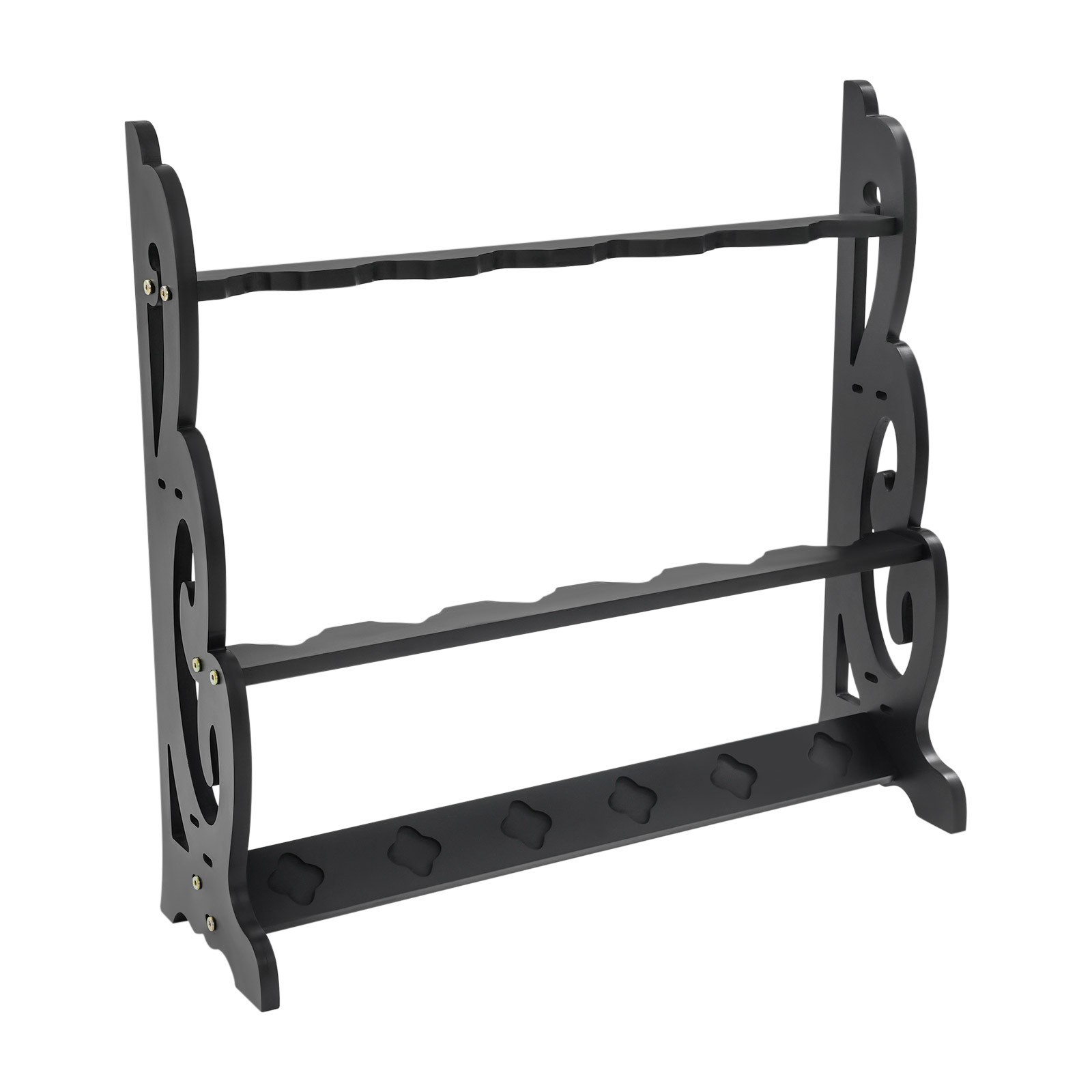 6 Hole Vertical Sword Sword Display Stand Adjustable Large Floor Sword Holder