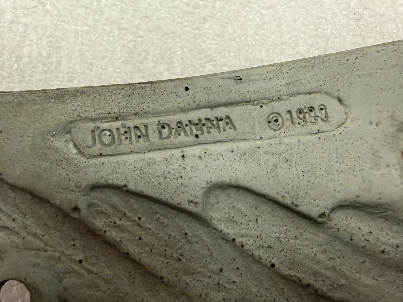 Zambini Bros John Danna “Indian Red Hawk–Style” Bas-Relief Casting Gas Tank Art