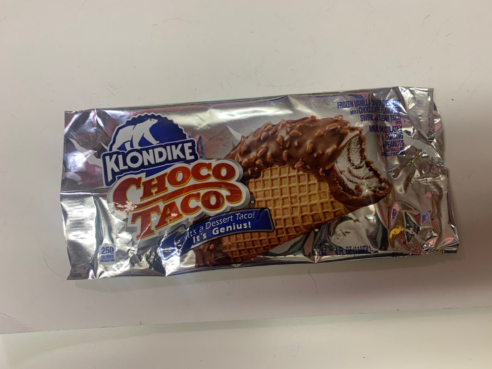 AMAZING Klondike Choco Taco WRAPPER ONLY Ice Cream RARE Dessert DISCONTINUED OOP
