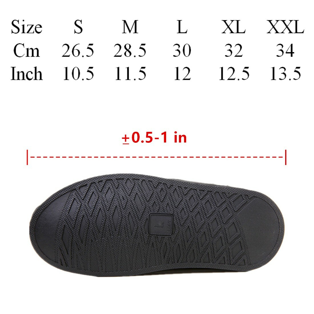 Reusable Rain Shoe Waterproof Covers Anti-slip Unisex Overshoes Boots S-XXL