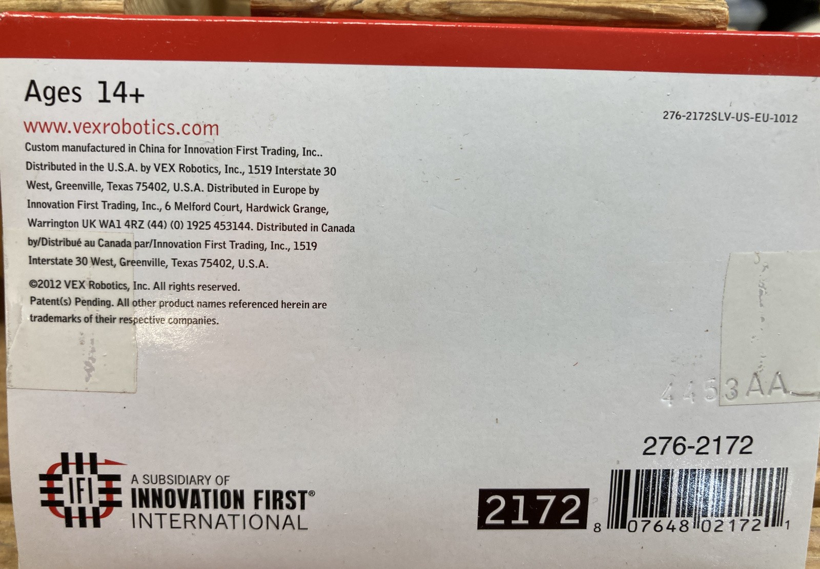 Vex Robotics Sprockets & Chains 2015 Never Used Vex 276-2166, 276-2252, 276-2172