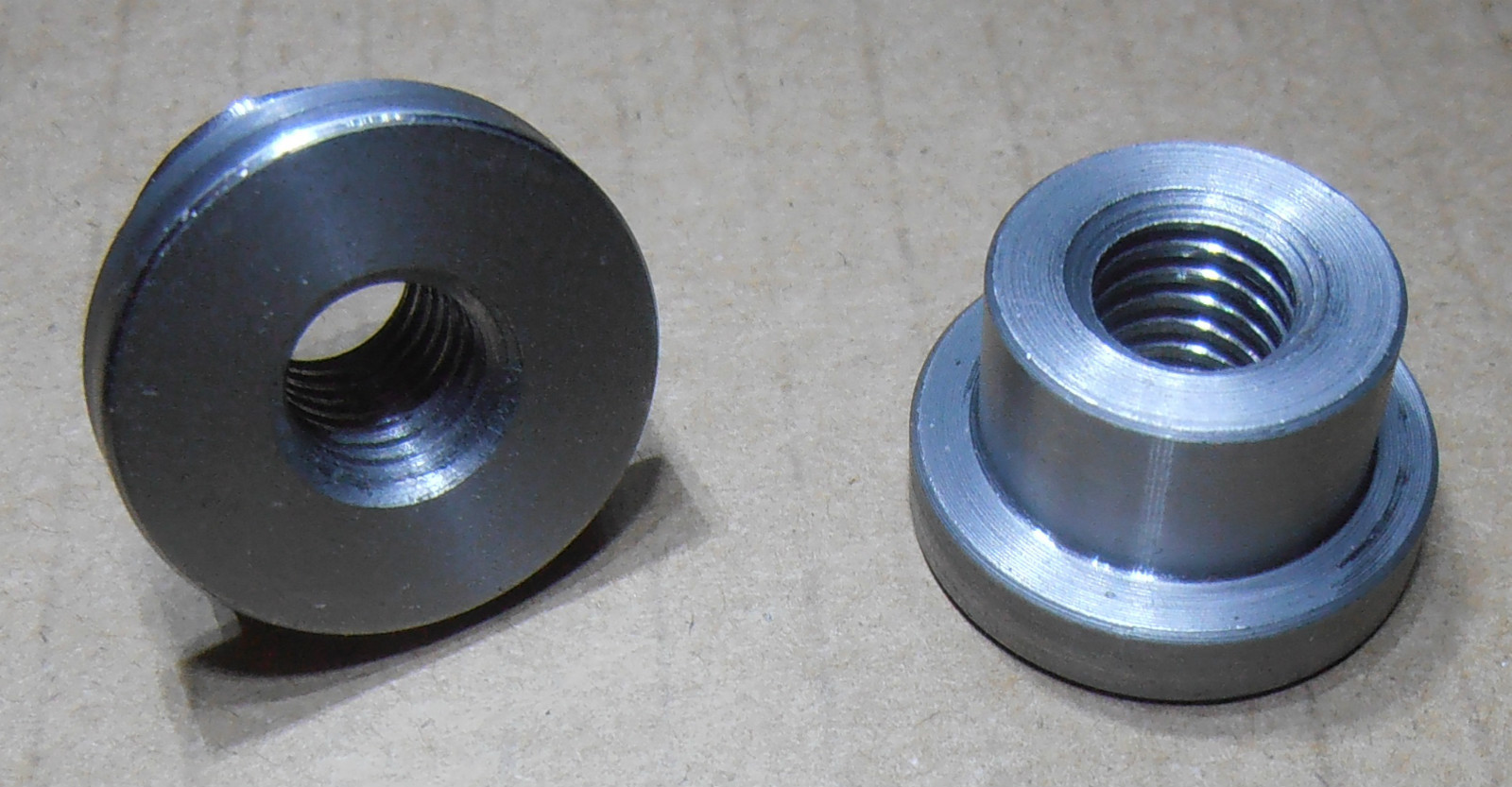 5/16-18 THREADED weld BUNGS  1018 Steel low Profile.