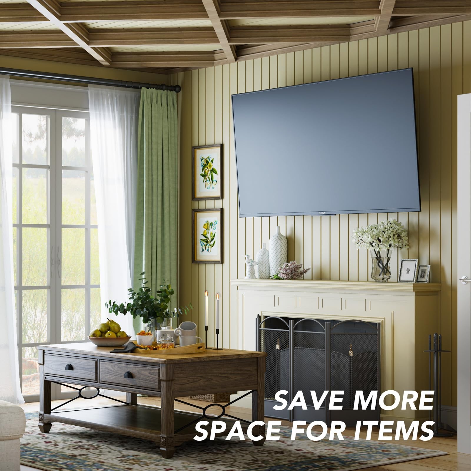 Full Motion TV Wall Mount Bracket for Most 32-85 inch TVs,TV Mount with Dual ...