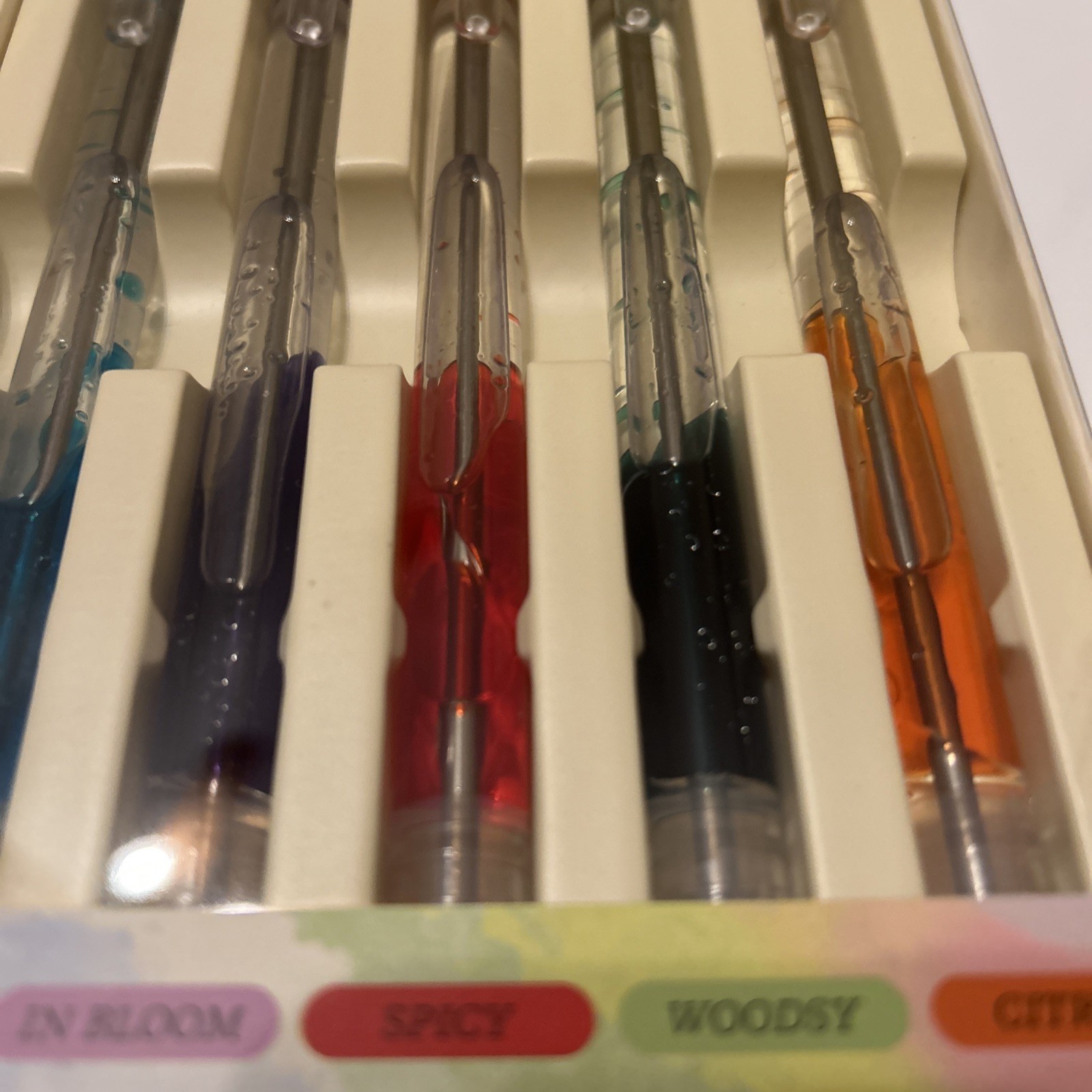 Lifelines Scented Lava Pens 5 Pack Colored Gel Pens Flowing Ink Aromatherapy NEW