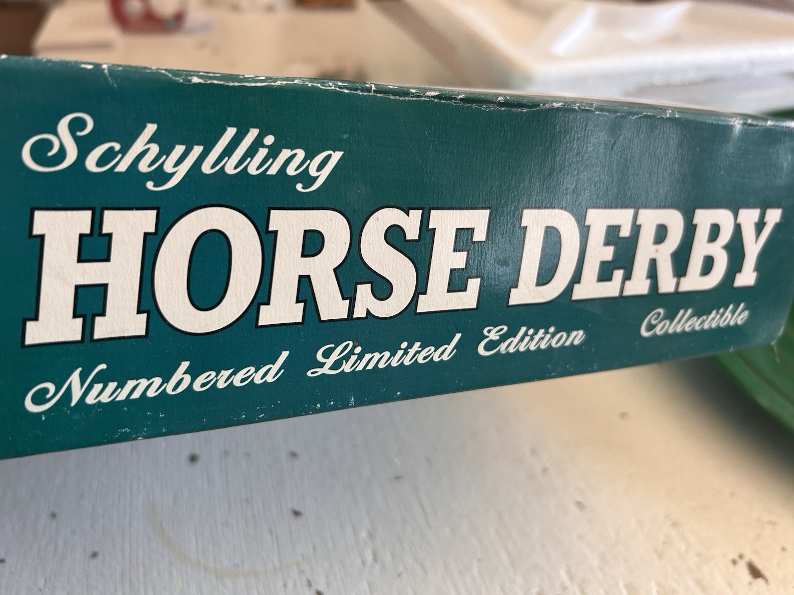 2003 Schylling Horse Derby Numbered Limited Edition Collectible Tin Wind Up Toy