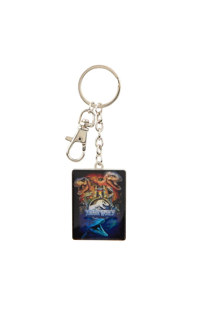 Universal Studios Jurassic World Dinosaur Poster Keychain w/Lobster Clasp New