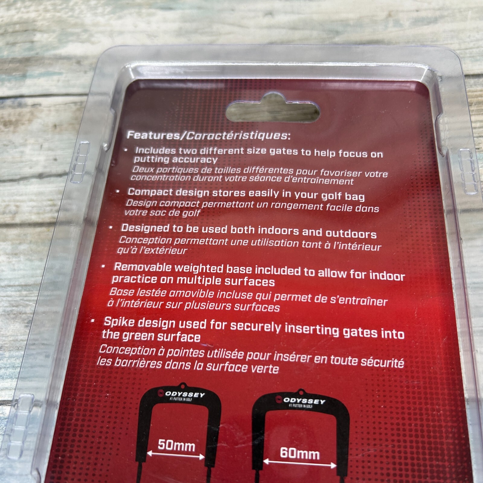 Odyssey Golf Putting Gates Putting Aid for Indoor Outdoor 2 Sizes