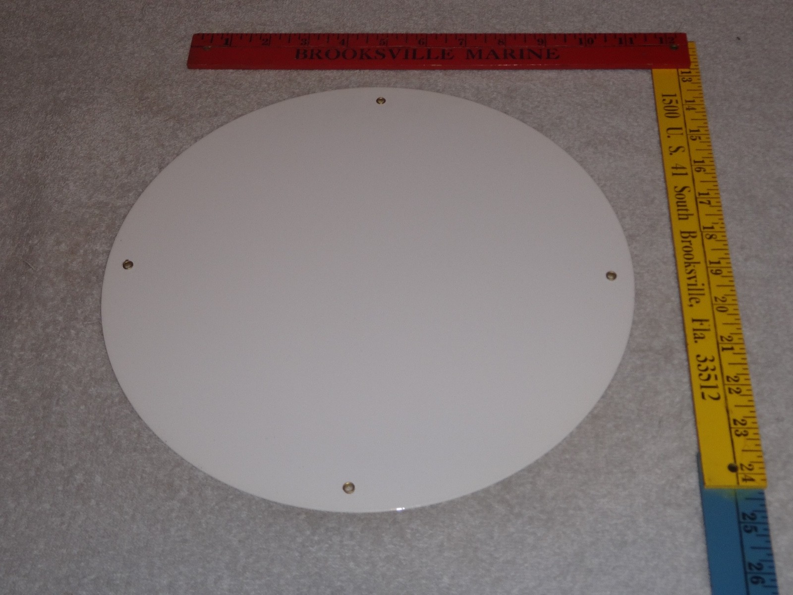 VINTAGE FORD "E" EDSEL 11 3/4" PORCELAIN METAL CAR, TRUCK, GASOLINE & OIL SIGN E