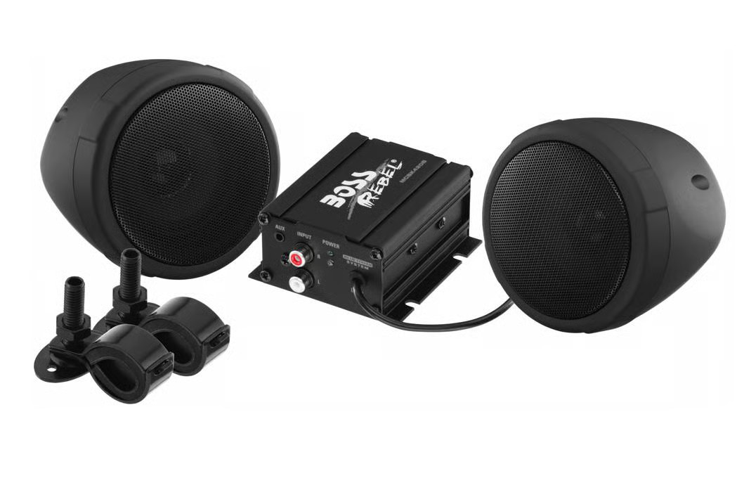 Boss Audio MC420B 600 Watt Motorcycle/ATV Sound System with Bluetooth Audio Stre