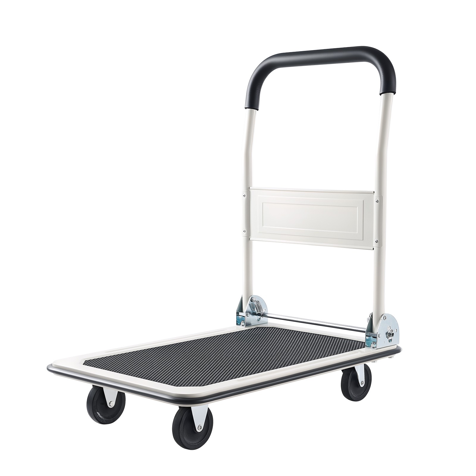Uimoso Foldable Push Cart Dolly 330lbs Capacity with Wheels and Folding Platform
