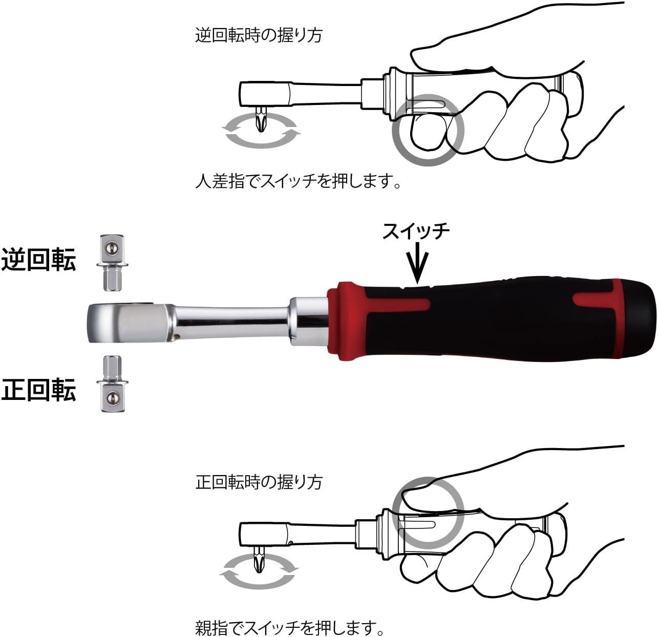 VESSEL 400ER3 Cordless Electric Slim Ratchet NEW