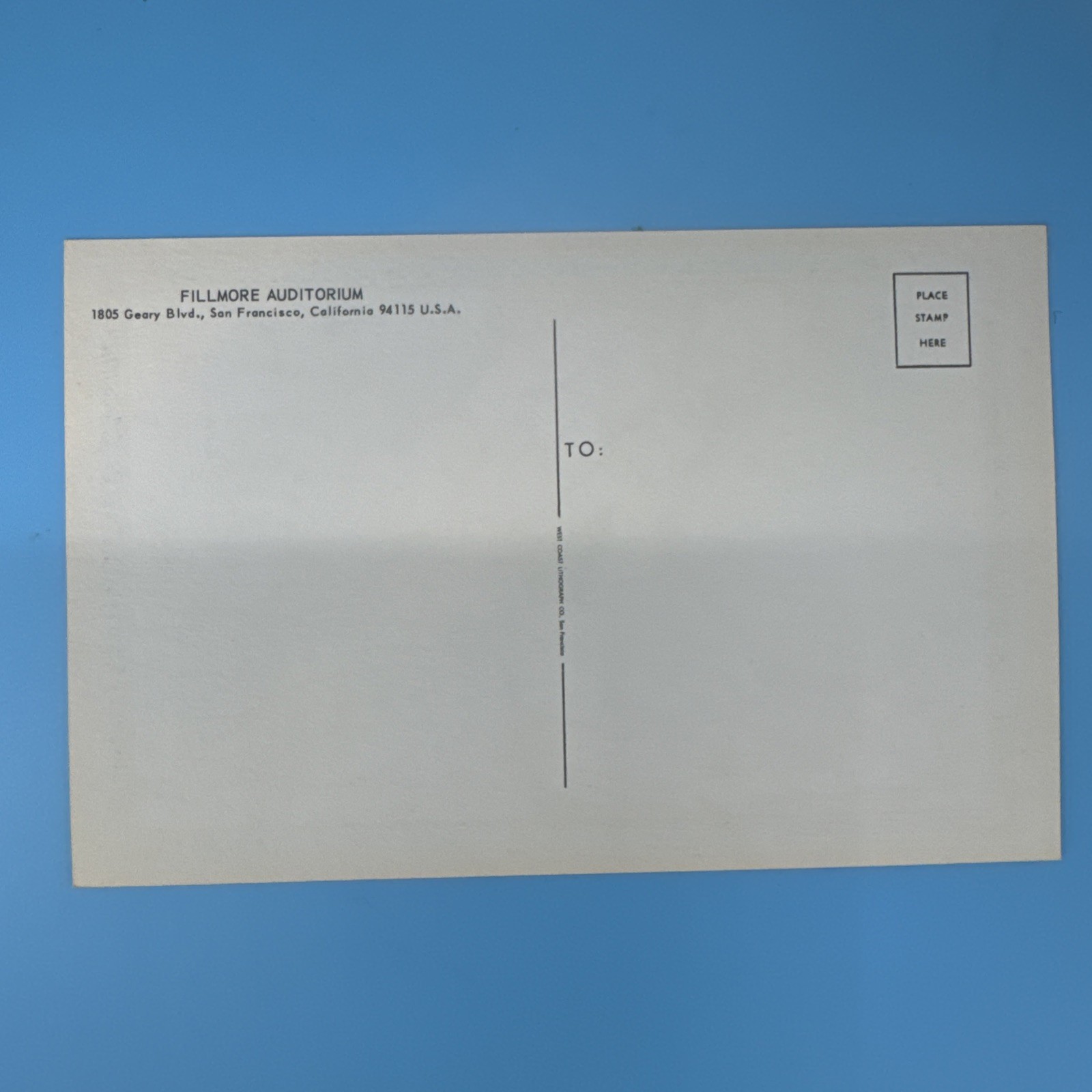 Mothers of Invention Canned Heat 1967 Fillmore Bill Graham BG50 Postcard Origina