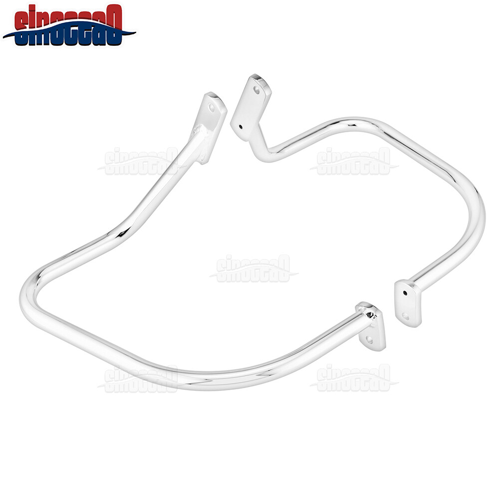 For Harley Softail Deluxe FLSTN Rear Softail Highway Saddlebag Guard Crash Bar