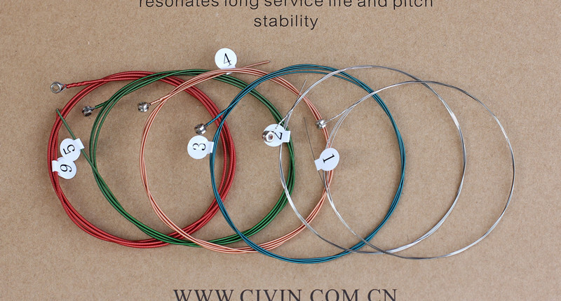 1-2 Sets Guitar Strings 6-12PCS Replacement Steel String for Acoustic Guitar US