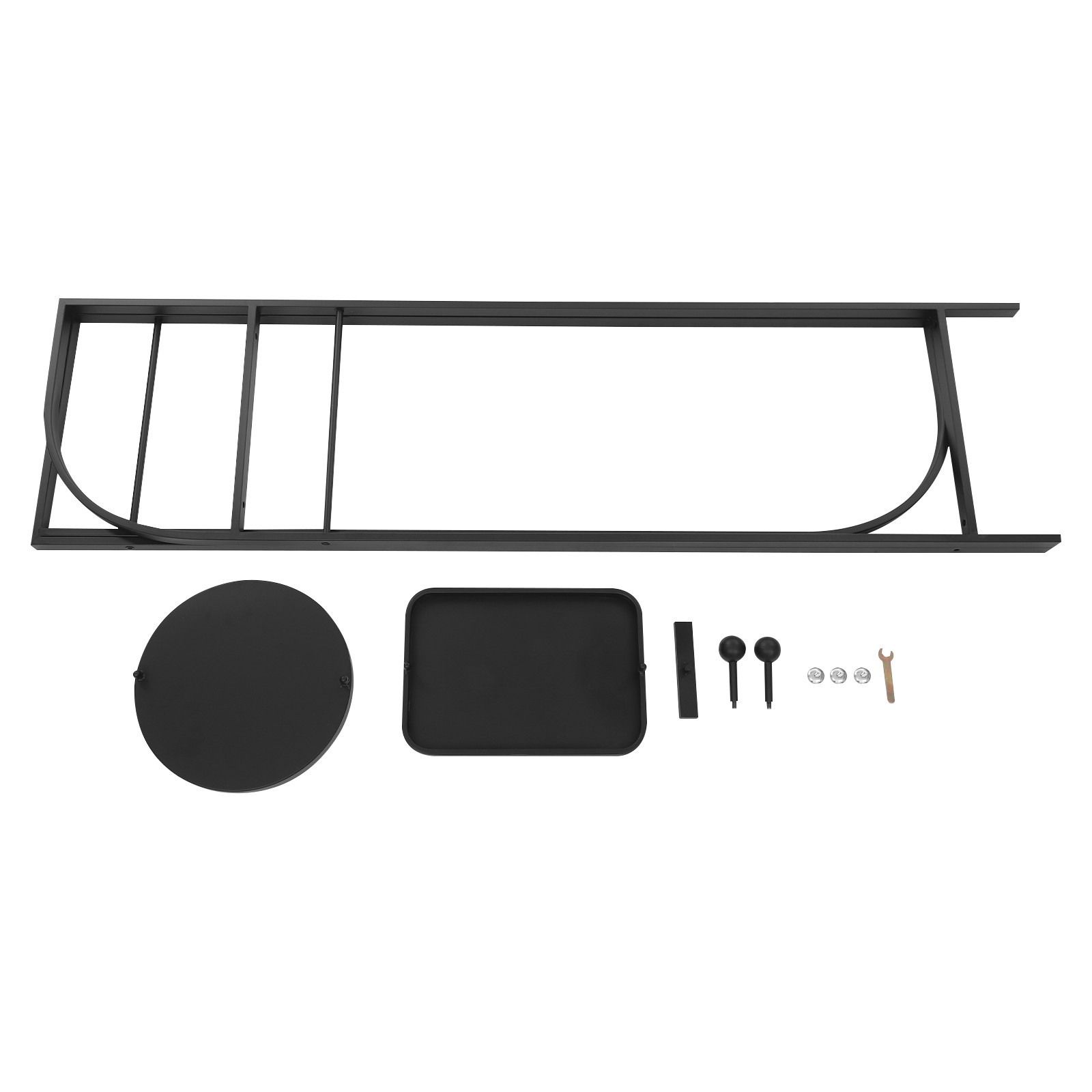 Clothes Display Stand, Black Clothes Display Rack, Freestanding Garment Rack