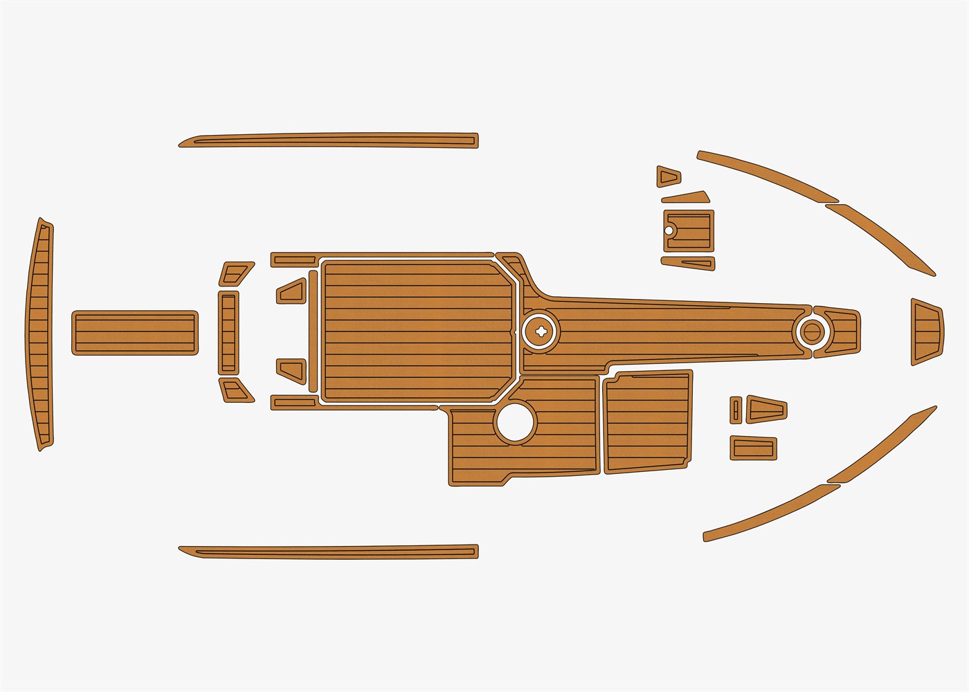 2019 Moomba Craz Faux EVA teak Marine Foam mat Floor