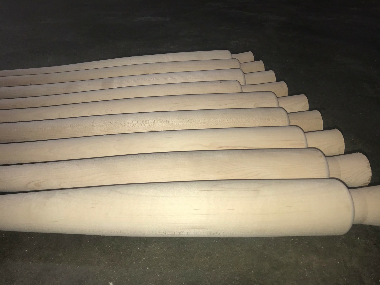 *Old Hickory Bat Co. Made* Unfinished Craft/Hobby Hard Maple Wood Baseball Bats