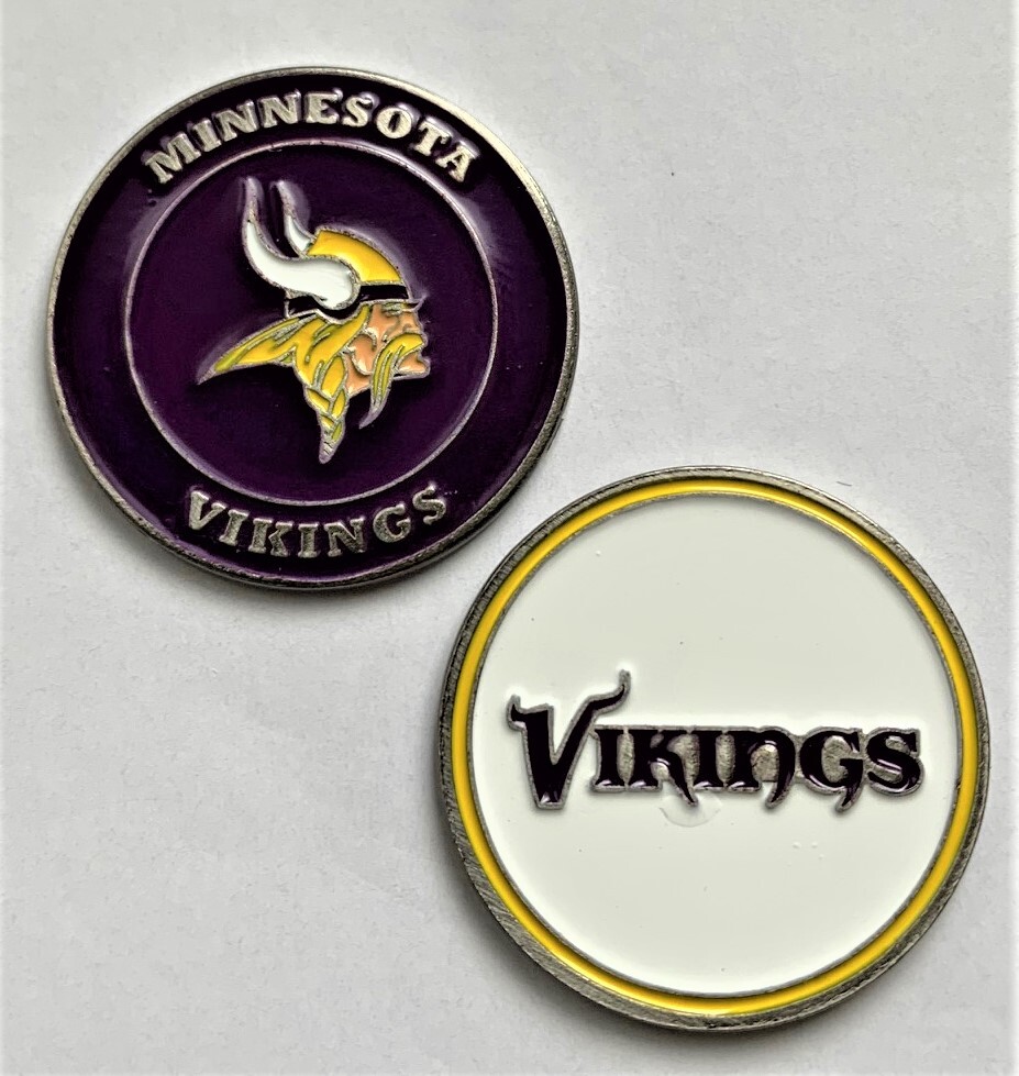 Minnesota Vikings 2 sided Golf Ball Marker New