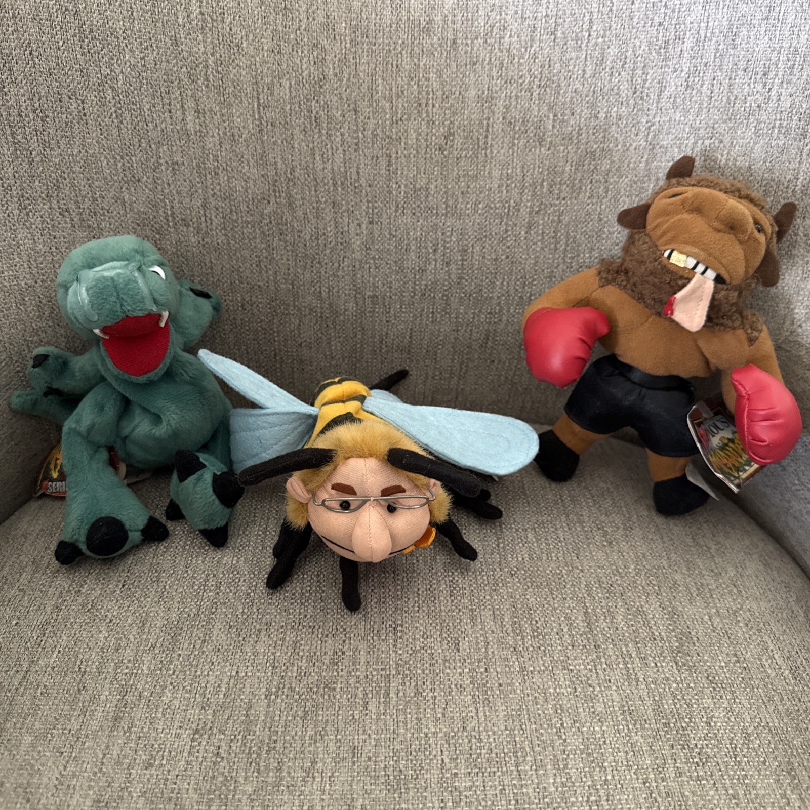 Lot Of Three Infamous Meanies Collection - Mike Bison, Jerry Stinger And Boris