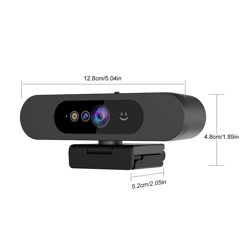 TOALLIN 1080P HD USB Webcam Windows Hello Compatible with Wide-Angle View