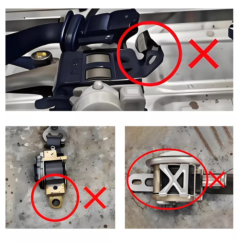 2X Genuine BMW-525i 3 Point Safety Adjustable Seat Belt Strap Car Vehicle USA