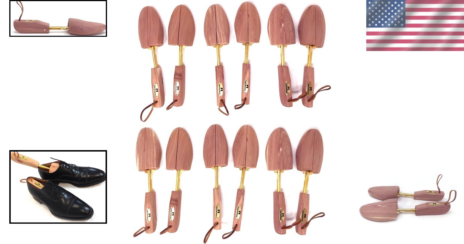 Little Wholesale Program - Combination Cedar Shoe Trees - 6 Pairs