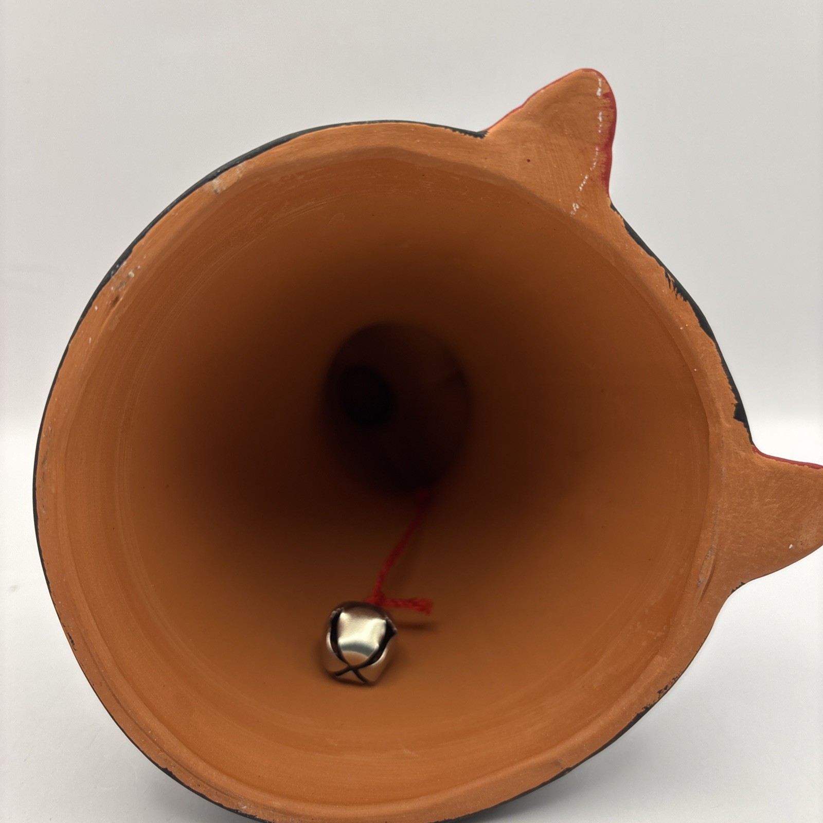 Southwest Clay Pottery Praying Monk Figure Bell