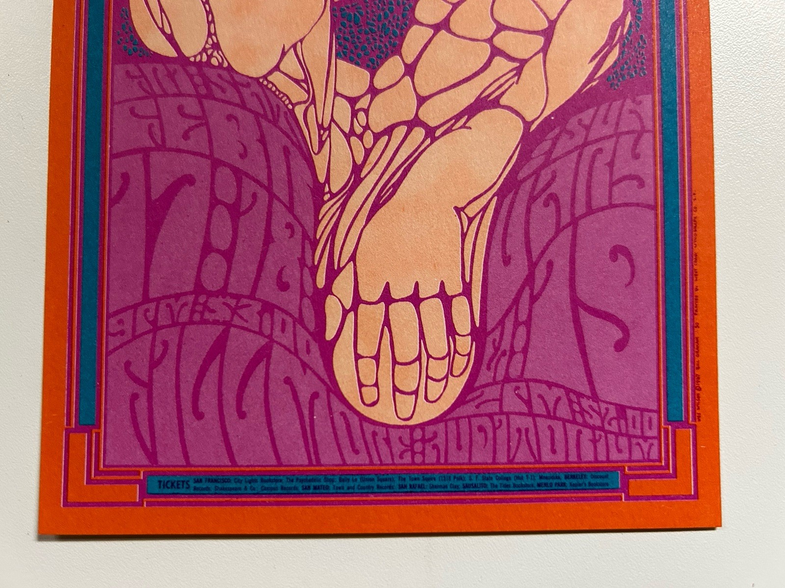 1967-FILLMORE-BG-50-POSTCARD-BLUES PROJECT/MOTHERS/CANNED HEAT-WES WILSON-NM