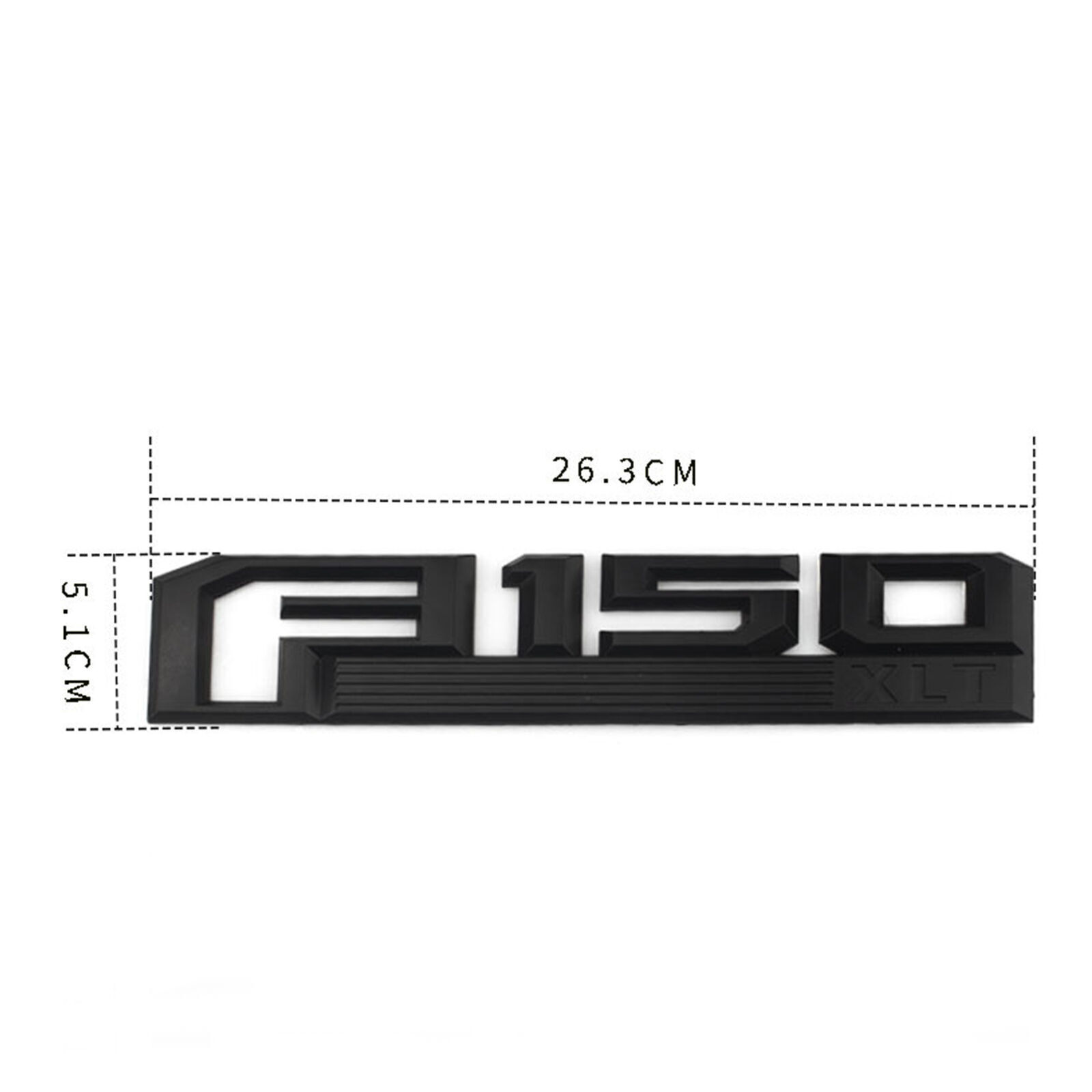 2PCS Fender Side Emblem Fit For F150 XLT Emblem Matte Black 15-20 Truck Badge US