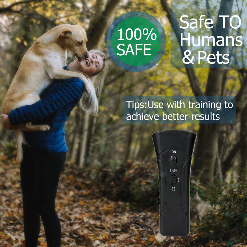 Petgentle Ultrasonic Anti Dog Barking Pet Trainer LED Light Gentle Chaser Device