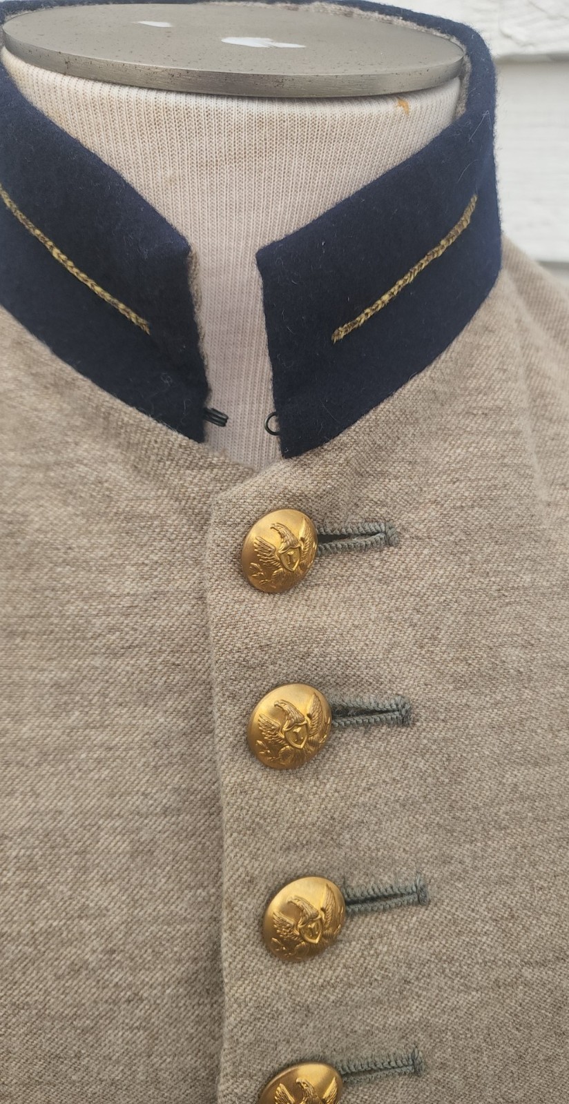 CONFEDERATE FROCK COAT 52R 52 chest & 48 waist Ottis Baker by Bauregards Tailor