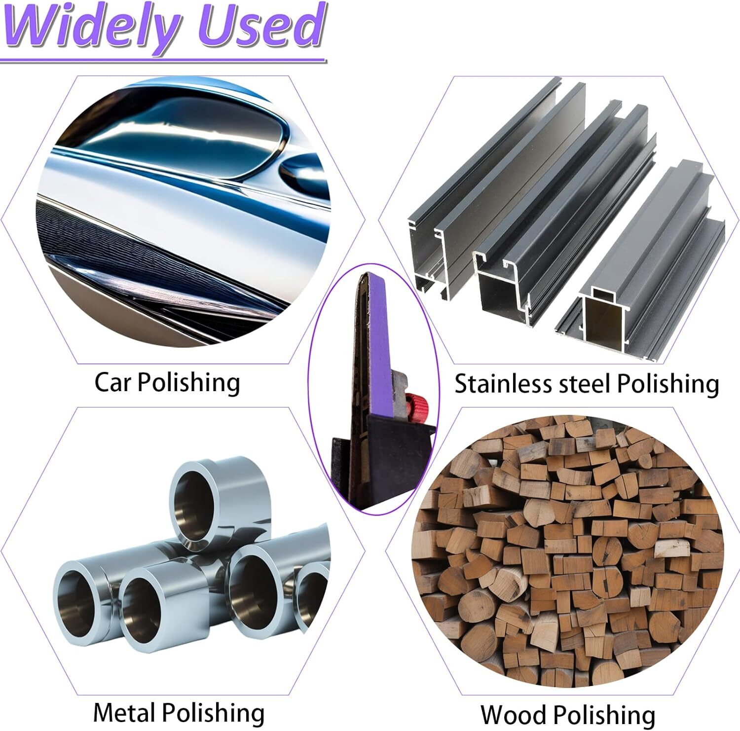 20PCS Purple 1/2" x 18" File Sanding Belts 40-320 Grit Sander Belts for Metal