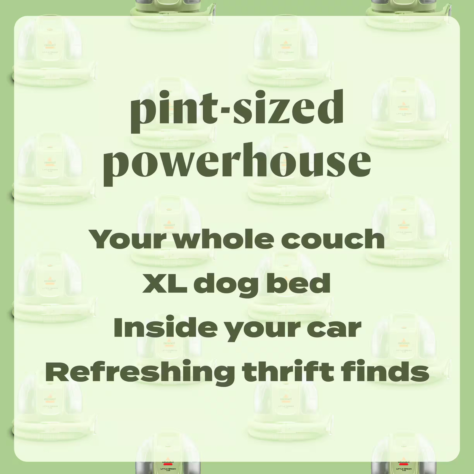 BISSELL - Little Green® Mini Portable Carpet Cleaner - Tea